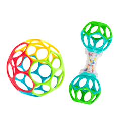 Coffret bébé 2 jouets d’éveil avec hochet et balle  - vertbaudet enfant