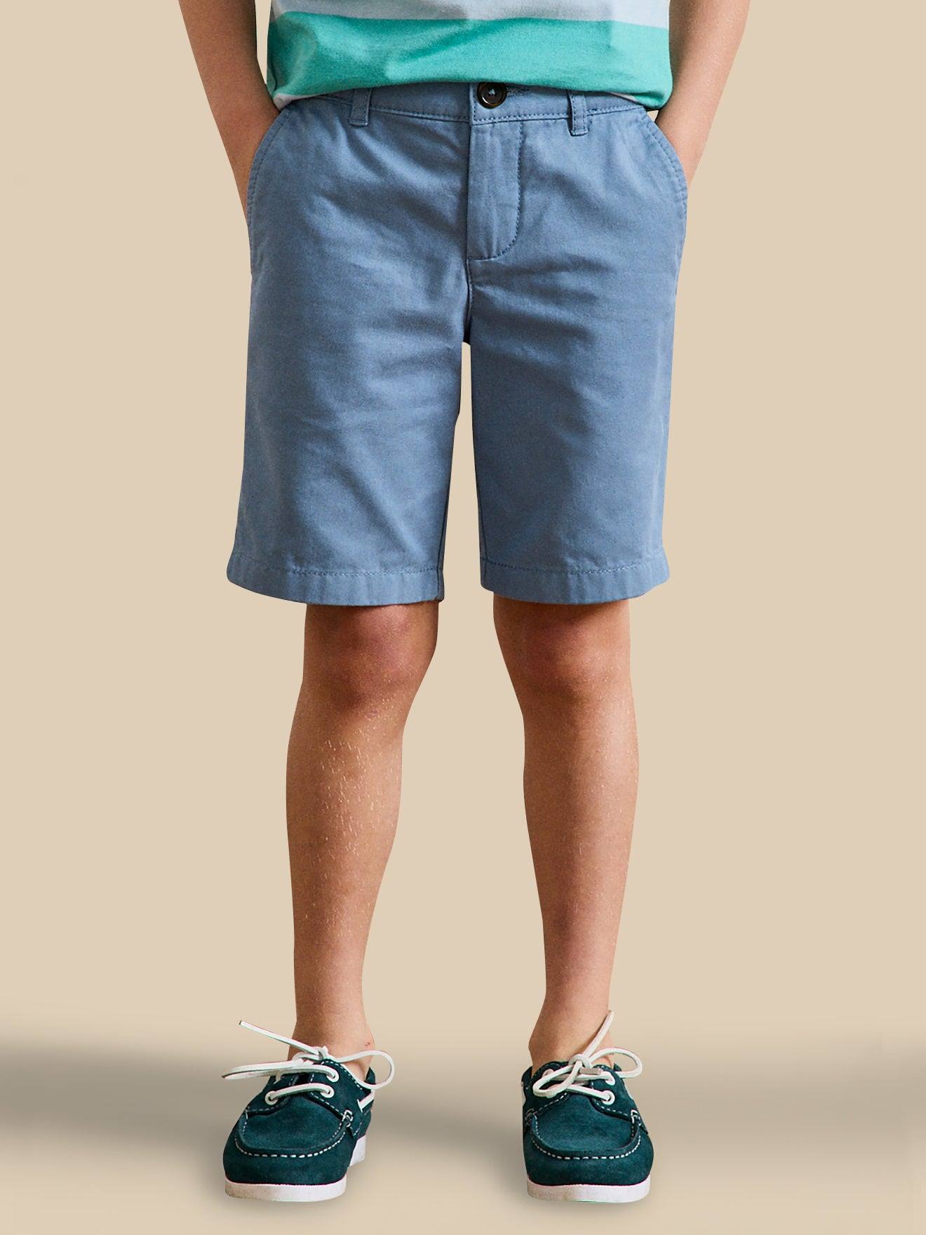 Bermuda Chino Garçon Bleu Froid Bermuda Chino Garçon Bleu Froid