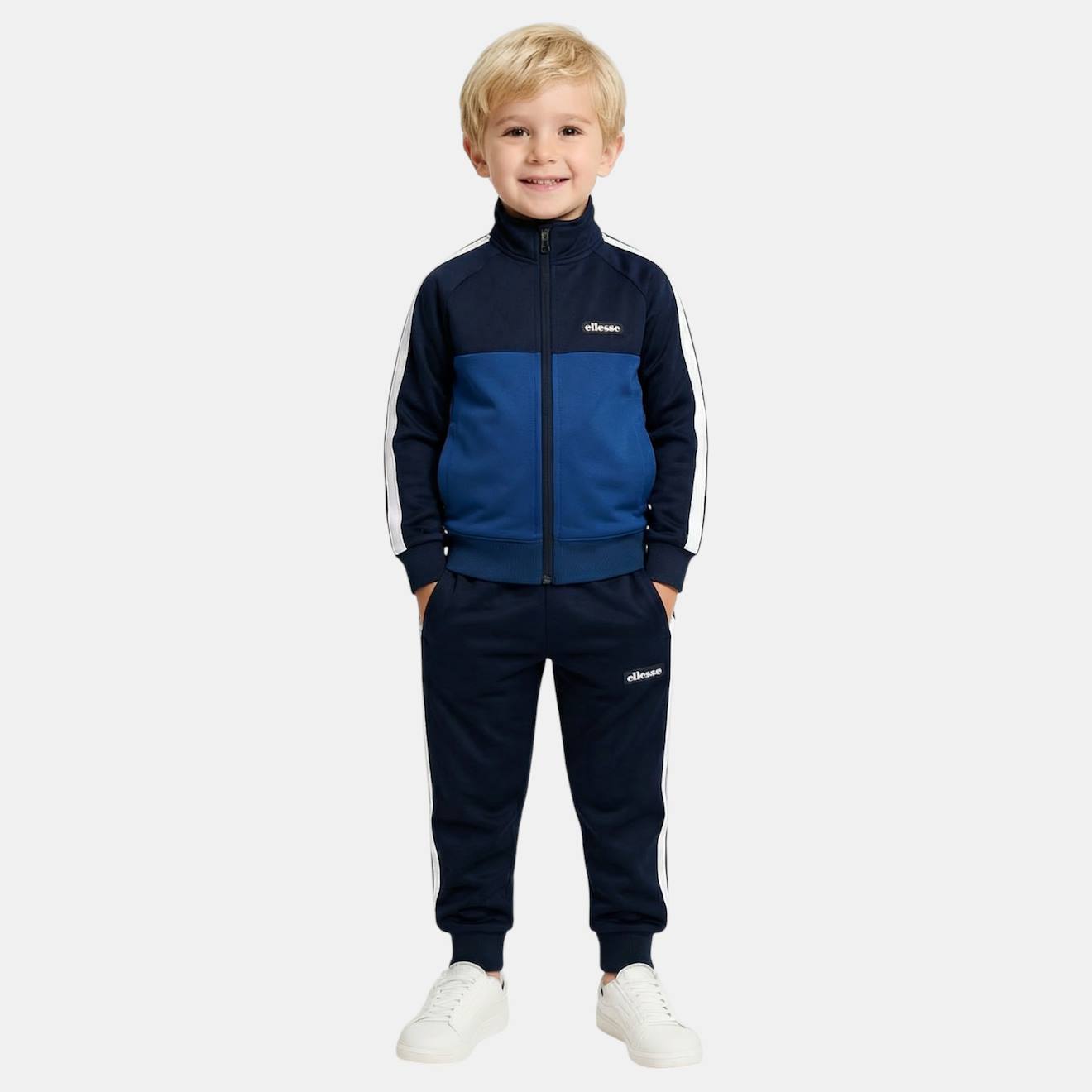 Ensemble Veste Et Pantalon Jogging Garçon À Imprimé Marine Ensemble Veste Et Pantalon Jogging Garçon À Imprimé Marine