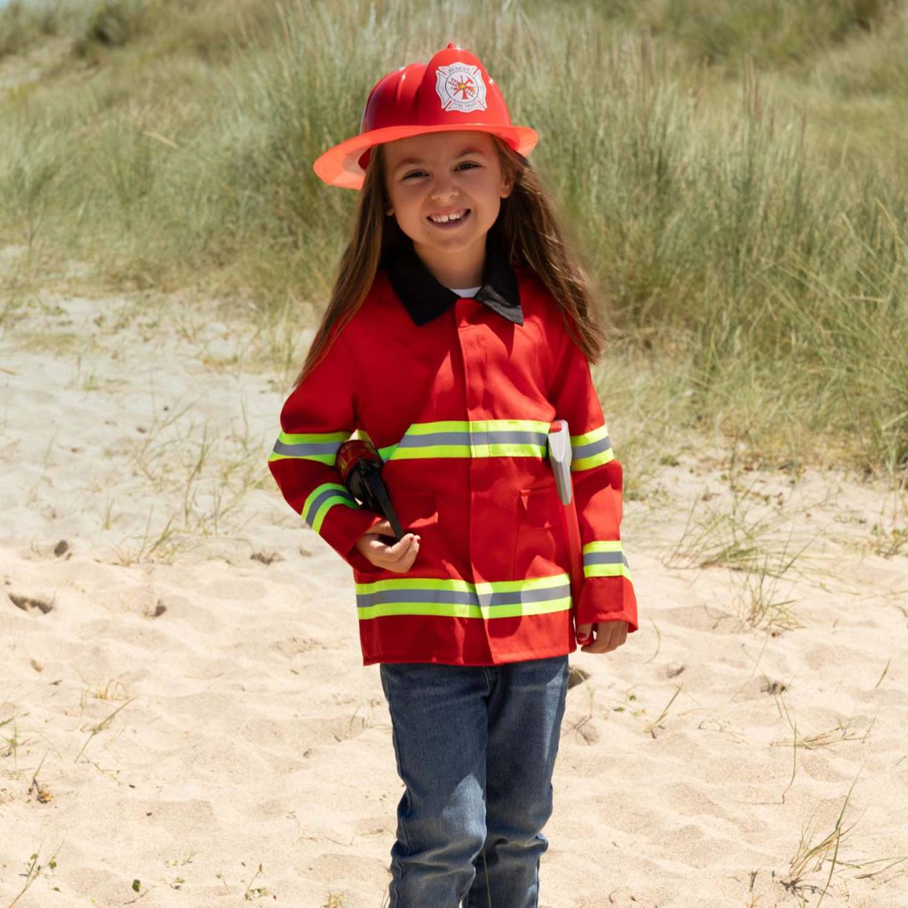 Déguisement Enfant Pompier Rouge