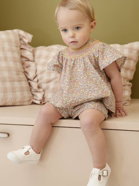 Bébé-Ensemble-Ensemble bébé fille blouse + short