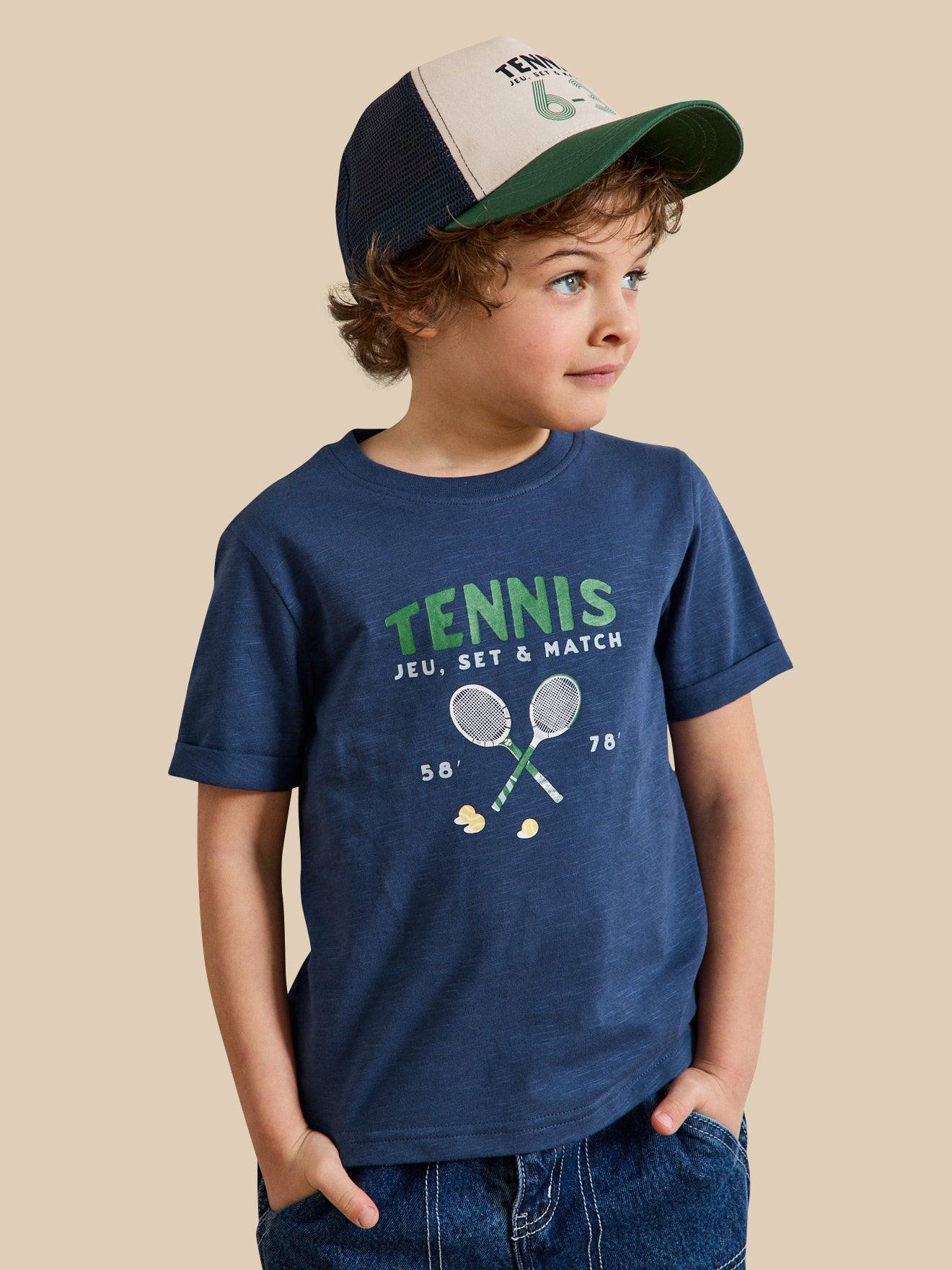 T-shirt Imprim En Coton Biologique Indigo 14 €
