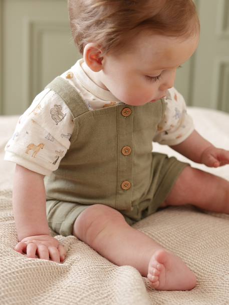 Bébé-Ensemble body salopette bébé garçon