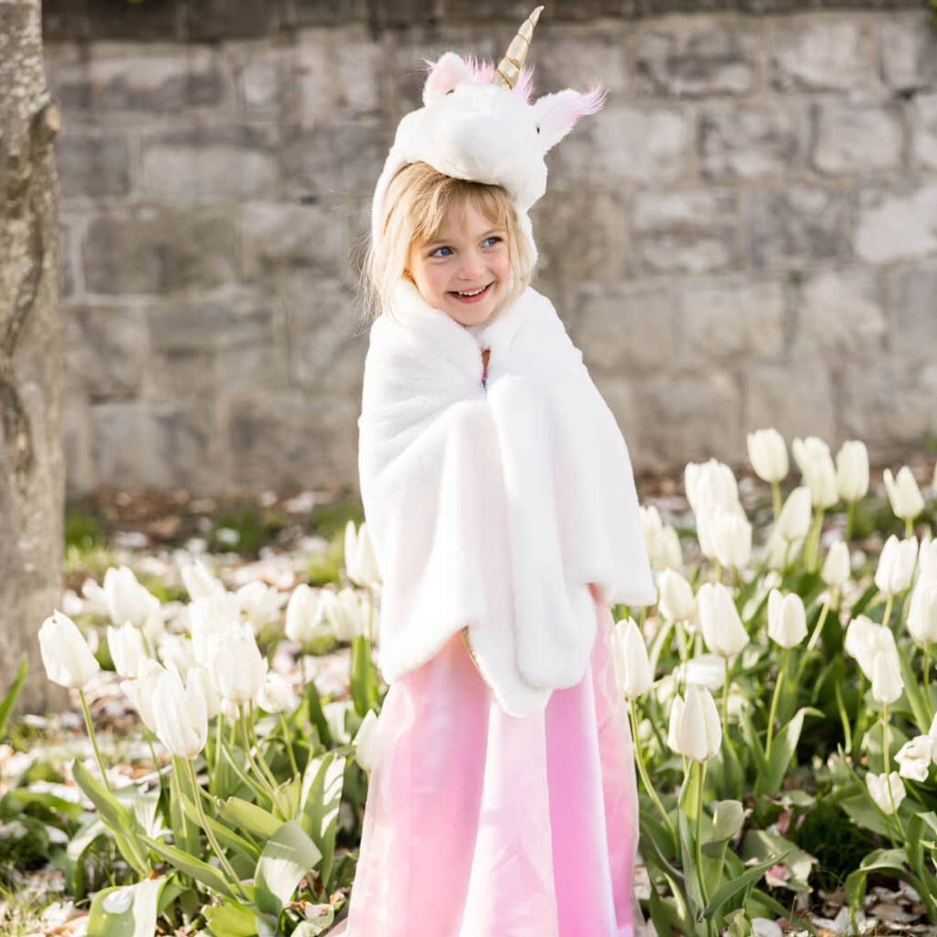 Déguisement Enfant Cape De Licorne Blanc Déguisement Enfant Cape De Licorne Blanc