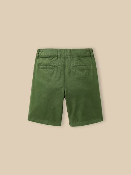 Bermuda chino garçon Army+Bleu froid+Indigo+Menthe+Outremer 11 - vertbaudet enfant 