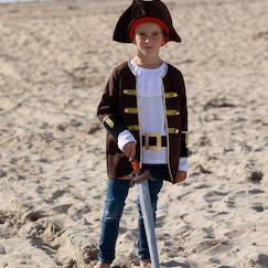 -Déguisement enfant pirate capitaine kidd