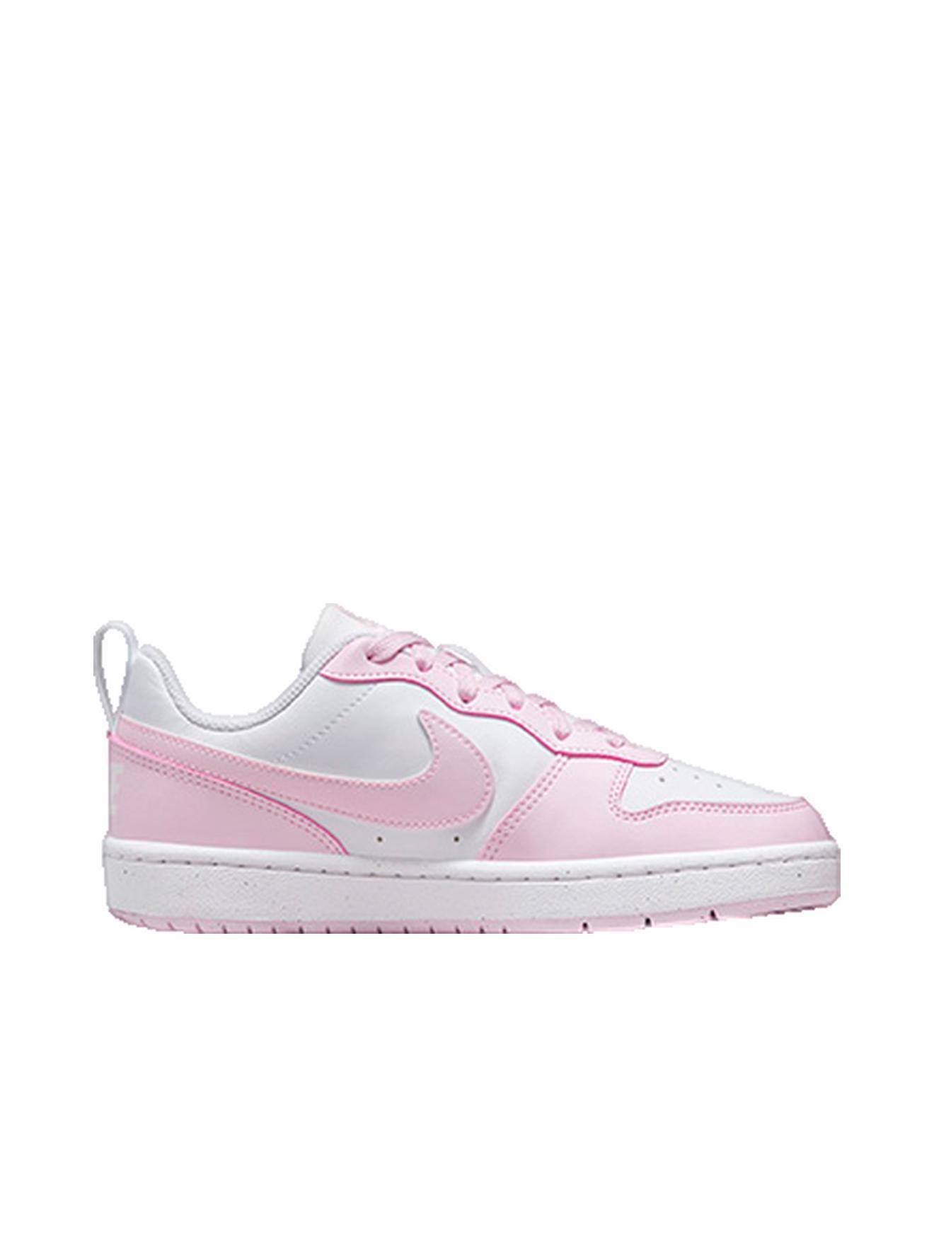 Baskets Court Borough Low Recraft Confort Et Style Junior Blanc - Rose 58$
