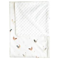 Puériculture-Chancelières, plaid-Couverture légère en minky gallina