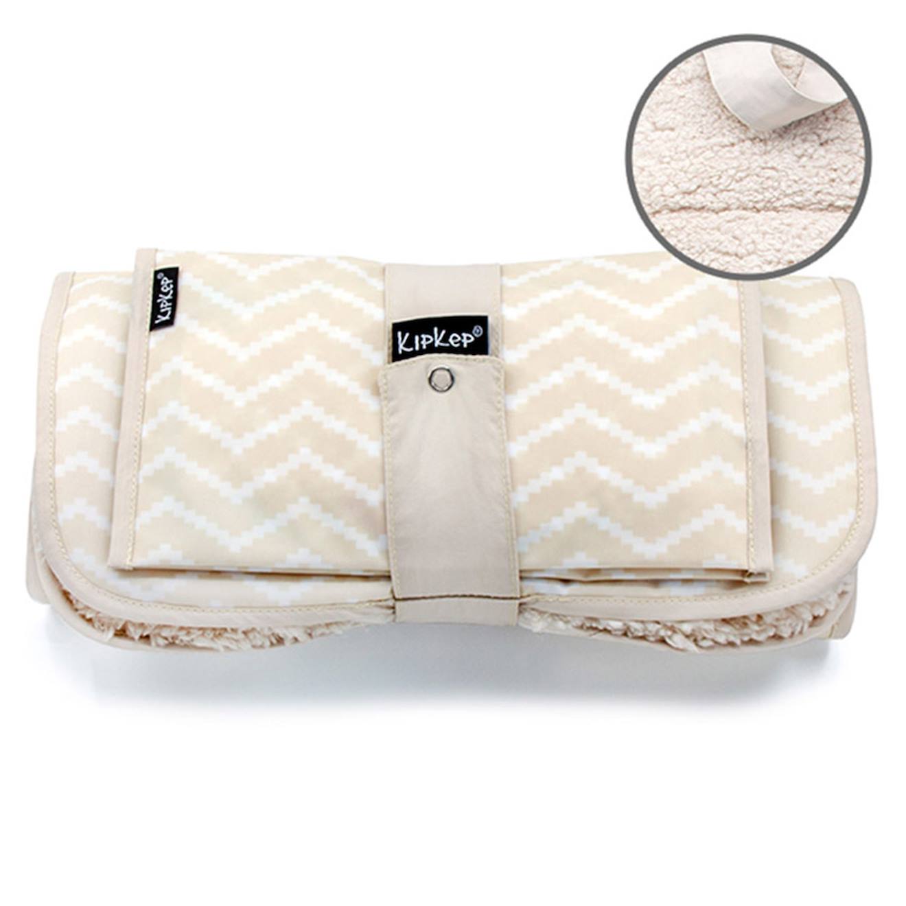 Set À Langer Nomade En Sherpa Sandy Wig Beige (Kipkep) - Couverture