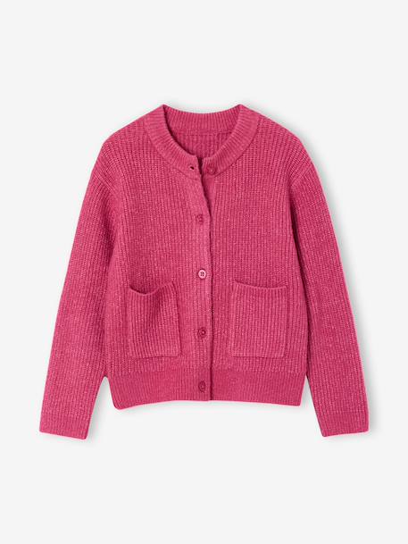 Gilet fille maille fine mousseuse  - vertbaudet enfant
