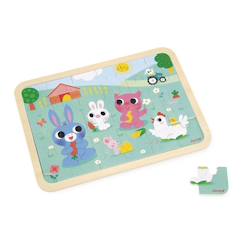 -Puzzle a la montagne en bois fsc 24 pièces