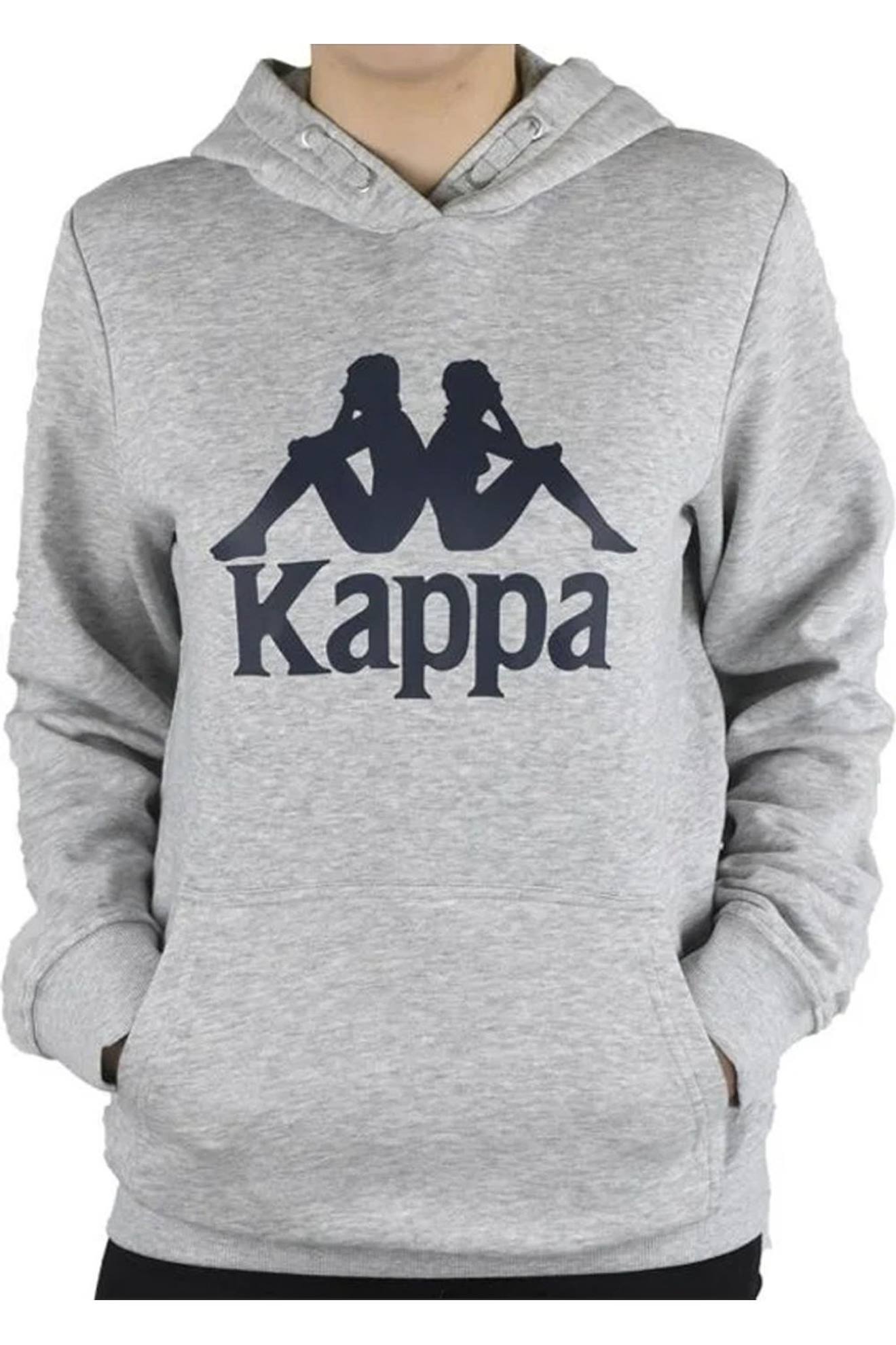 Sweat À Capuche Motif/style Logo Taino Gris