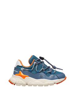 Chaussures-Chaussures bébé 17-26-Sneakers en simili cuir et tissu technique raikiri junior.