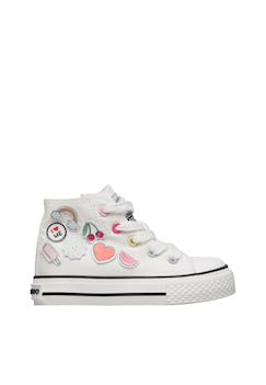 Chaussures-Baskets à la cheville en tissu ylfas.