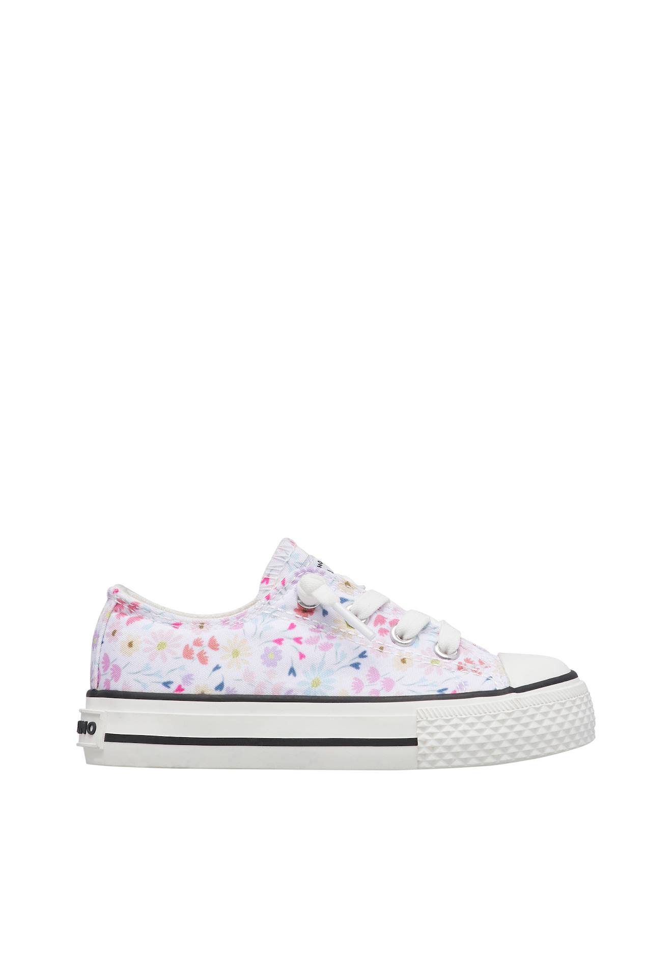 Sneakers En Tissu Ayasy. Blanc-lilas