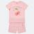 Ensemble fille t-shirt manches courtes et bermuda Beige+Fushia+Rosatre+Vert 10 - vertbaudet enfant 