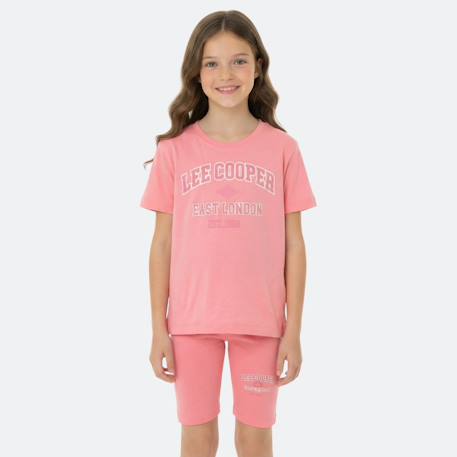 Ensemble fille t-shirt manches courtes et bermuda  - vertbaudet enfant