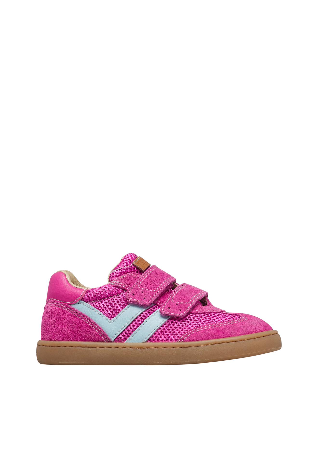 Sneakers En Cuir Et Tissu Kevis 2 Vl. Fuchsia