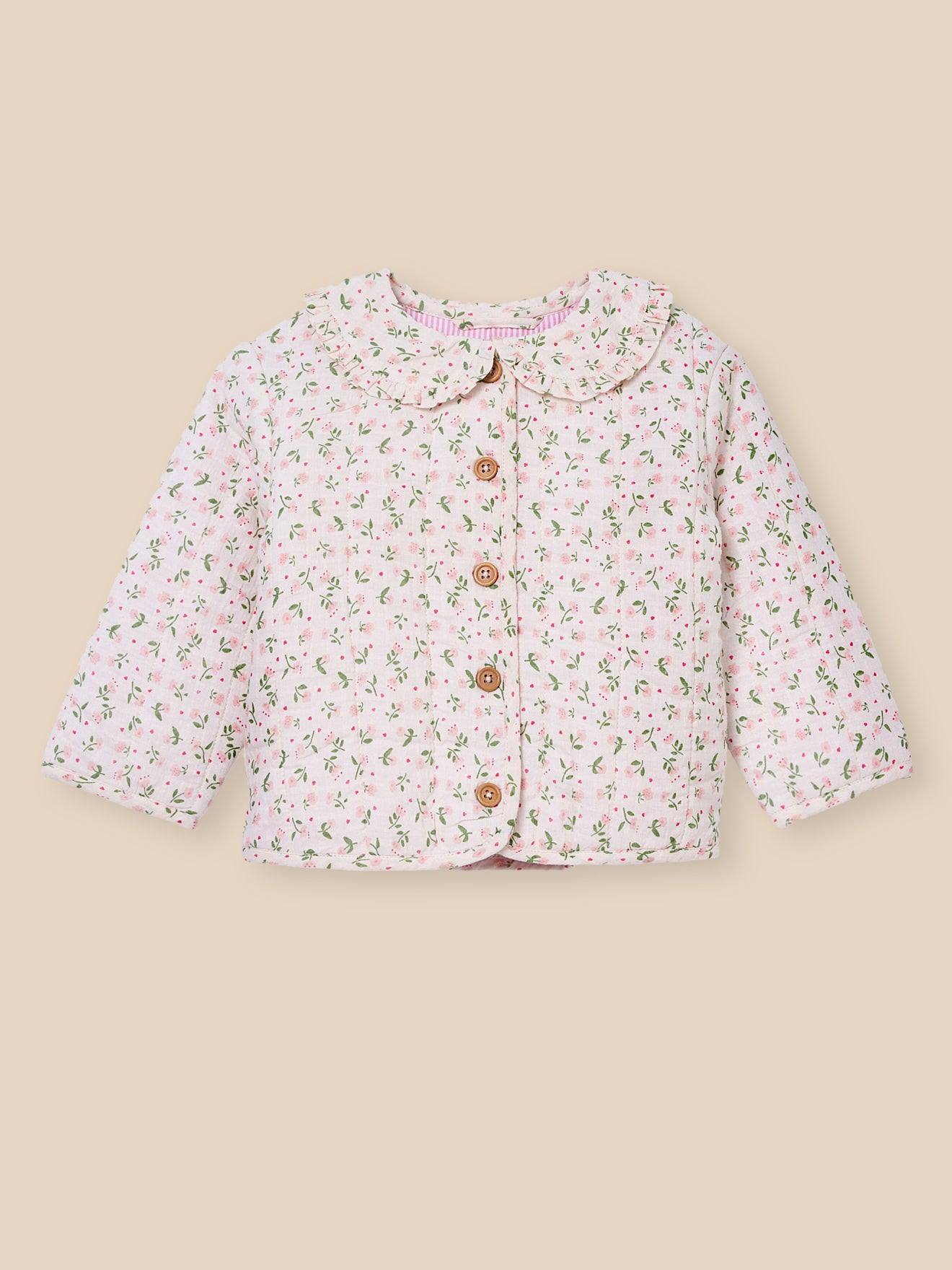 Veste Boutis En Seersucker Imprimé Camelia
