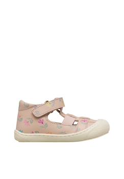 Chaussures-Chaussures bébé 17-26-Marche fille 19-26-Sandales en cuir langen