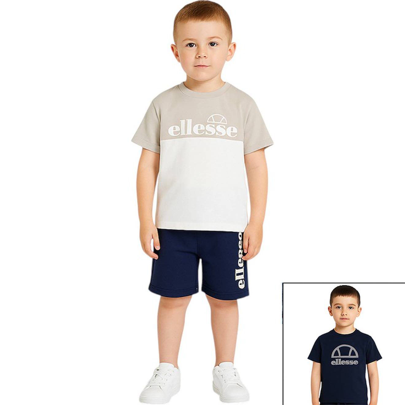 Pack 2 T-shirts Et 1 Short Garon Imprim Blanc 29 €