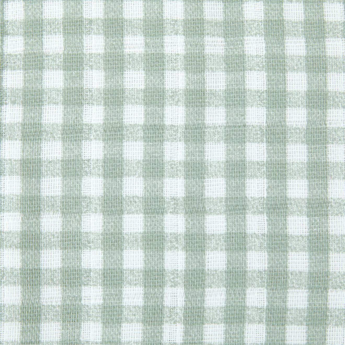 Maxi Lange Gaze De Coton Bio Vichy Vert (Little Crevette) - Image 2
