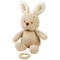 Jouet-Premier âge-Peluche musicale lapin en tissu doux avec mélodie intégrée
