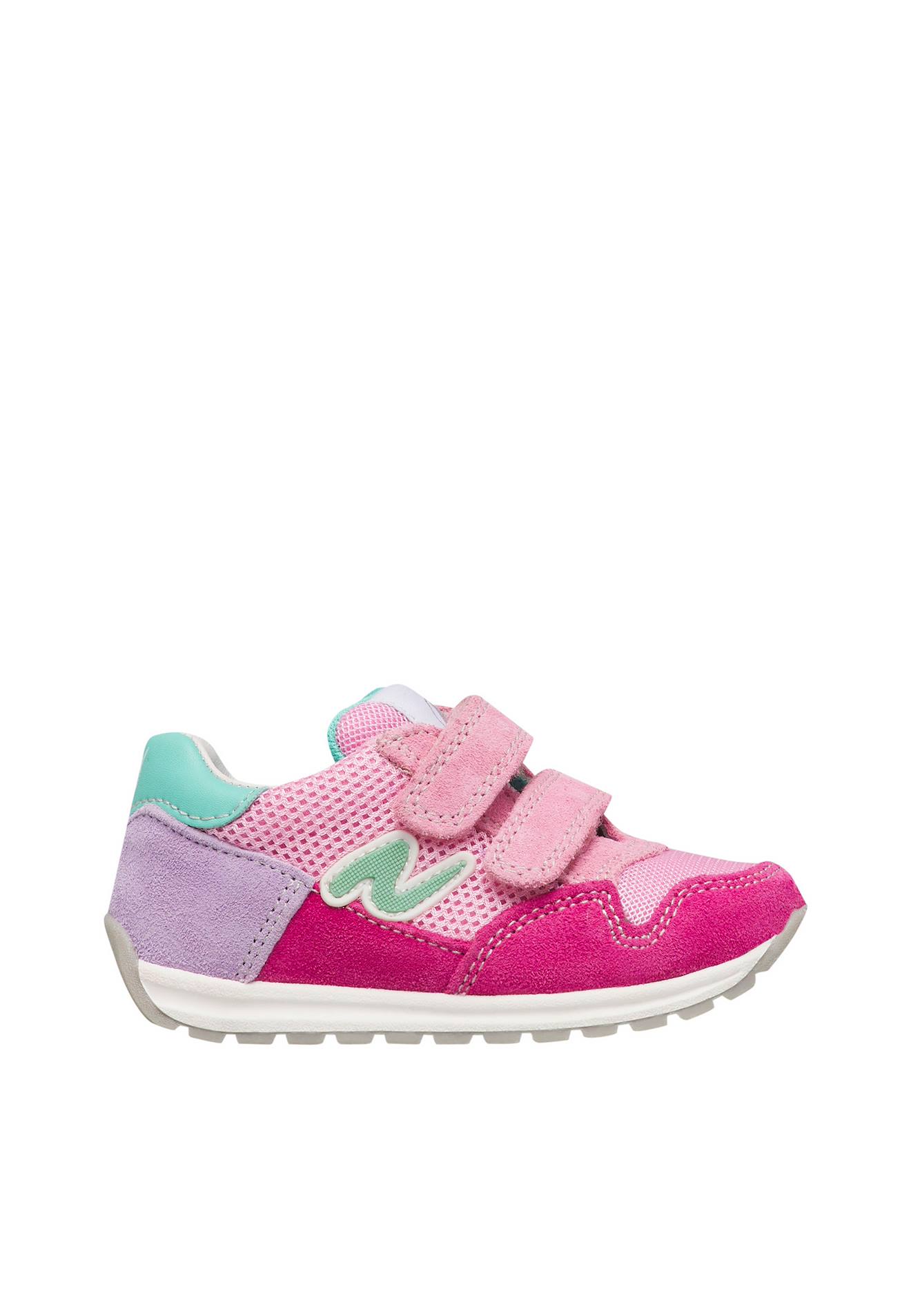 Sneakers En Cuir Et Tissu Sammy 3 Vl. Rose-fuchsia