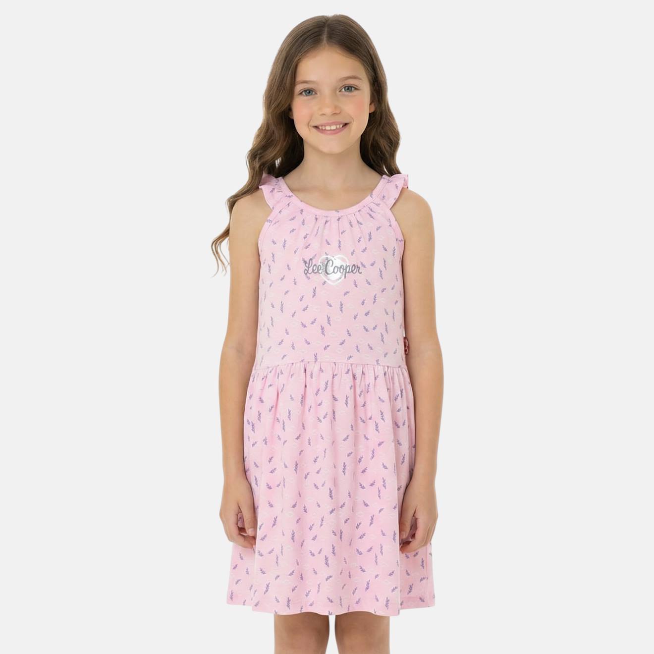 Robe Fille Sans Manches Rosatre