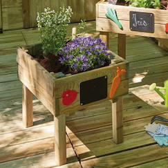 Carré potager bois 26l enfant marguerite  - vertbaudet enfant