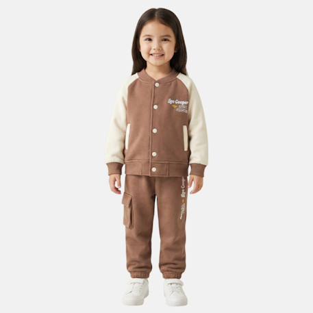 Fille-Ensemble survêtement fille avec une veste manches longues et un jogging