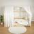 Ciel de lit cabane en gaze de coton duo 330 cm Beige+Blanc+Bleu+Camel+Écru+Gris+Marron+Rose+Terracotta+Vert 11 - vertbaudet enfant 