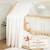 Ciel de lit cabane en gaze de coton duo 330 cm Beige+Blanc+Bleu+Camel+Écru+Gris+Marron+Rose+Terracotta+Vert 9 - vertbaudet enfant 