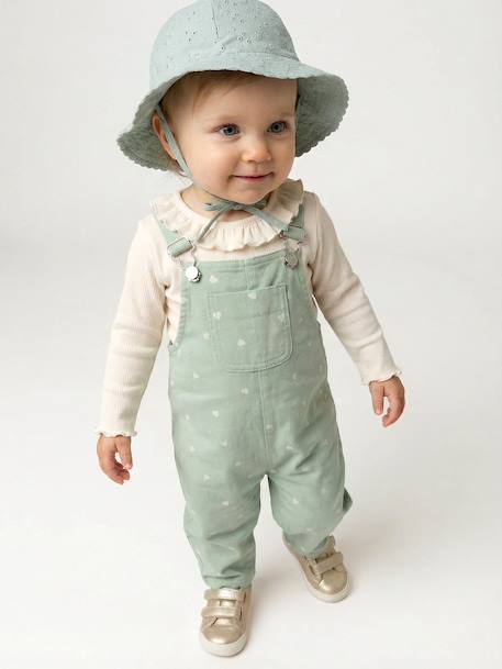 Bébé-Ensemble salopette T-shirt bébé cœur
