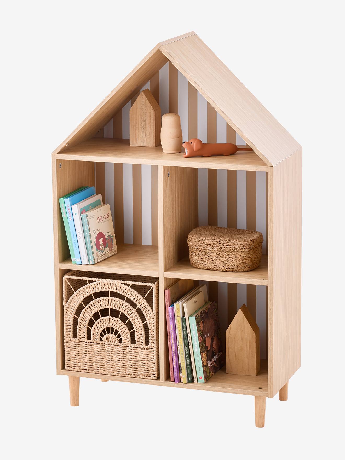 Meuble à cases maison bois (Vertbaudet) - Image 1