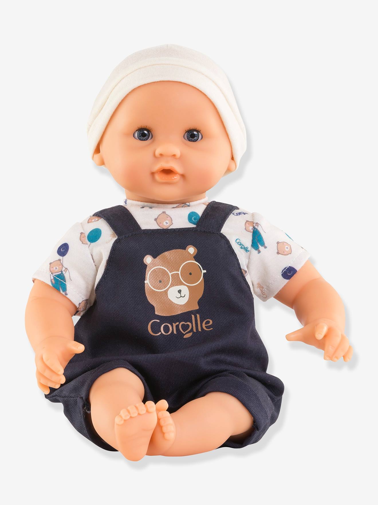 Bébé Calin Maël ourson bleu