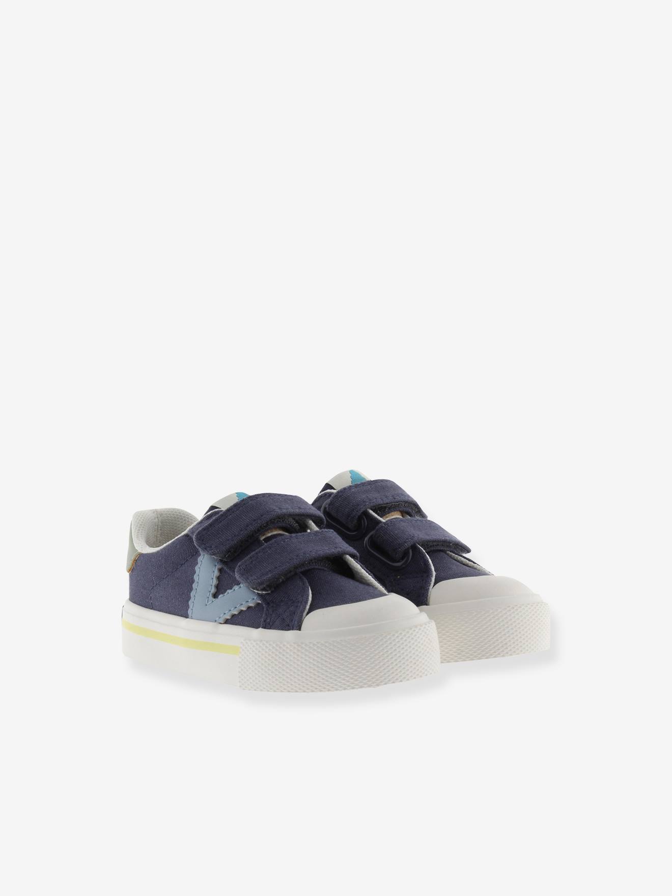 Baskets enfant en toile couleur Tribu Tiras Lona bleu jean
