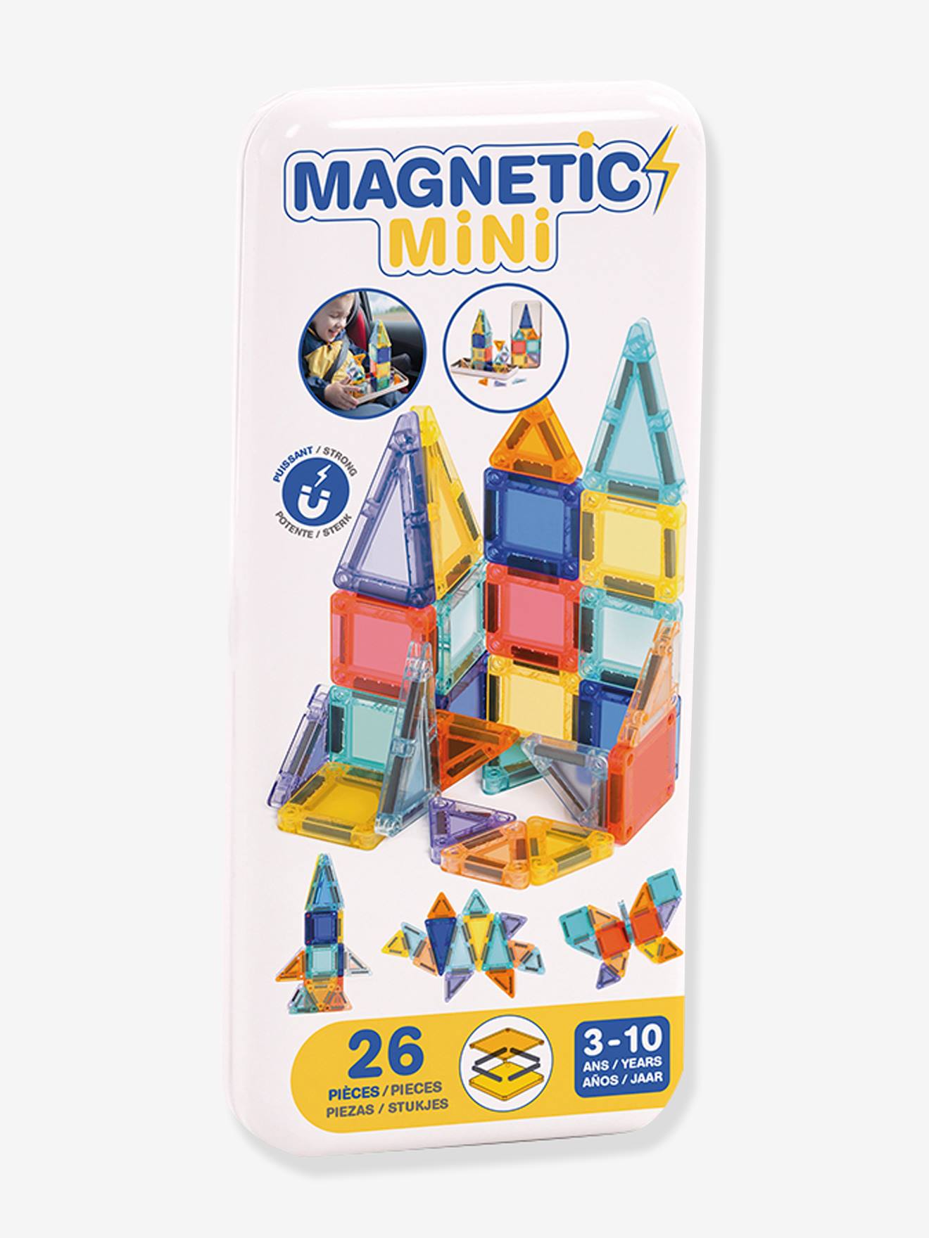 Magnetic Mini jeu de construction multicolore