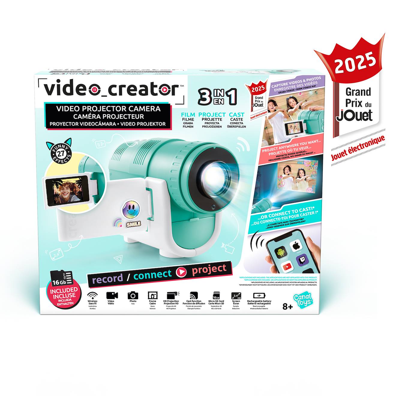 Caméra Projecteur Avec Film Et Photos - Video Creator Turquoise