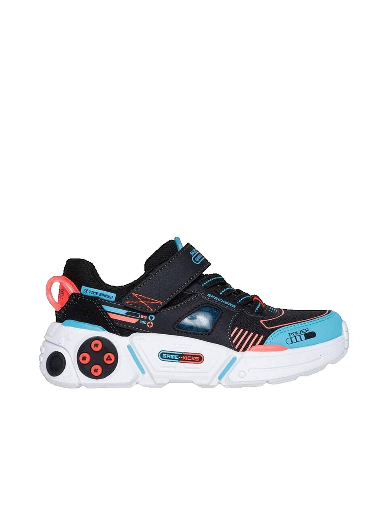 Basket À Lacets Et Scratch Gametronix 2.0 – Confort Et Style Junior Noir