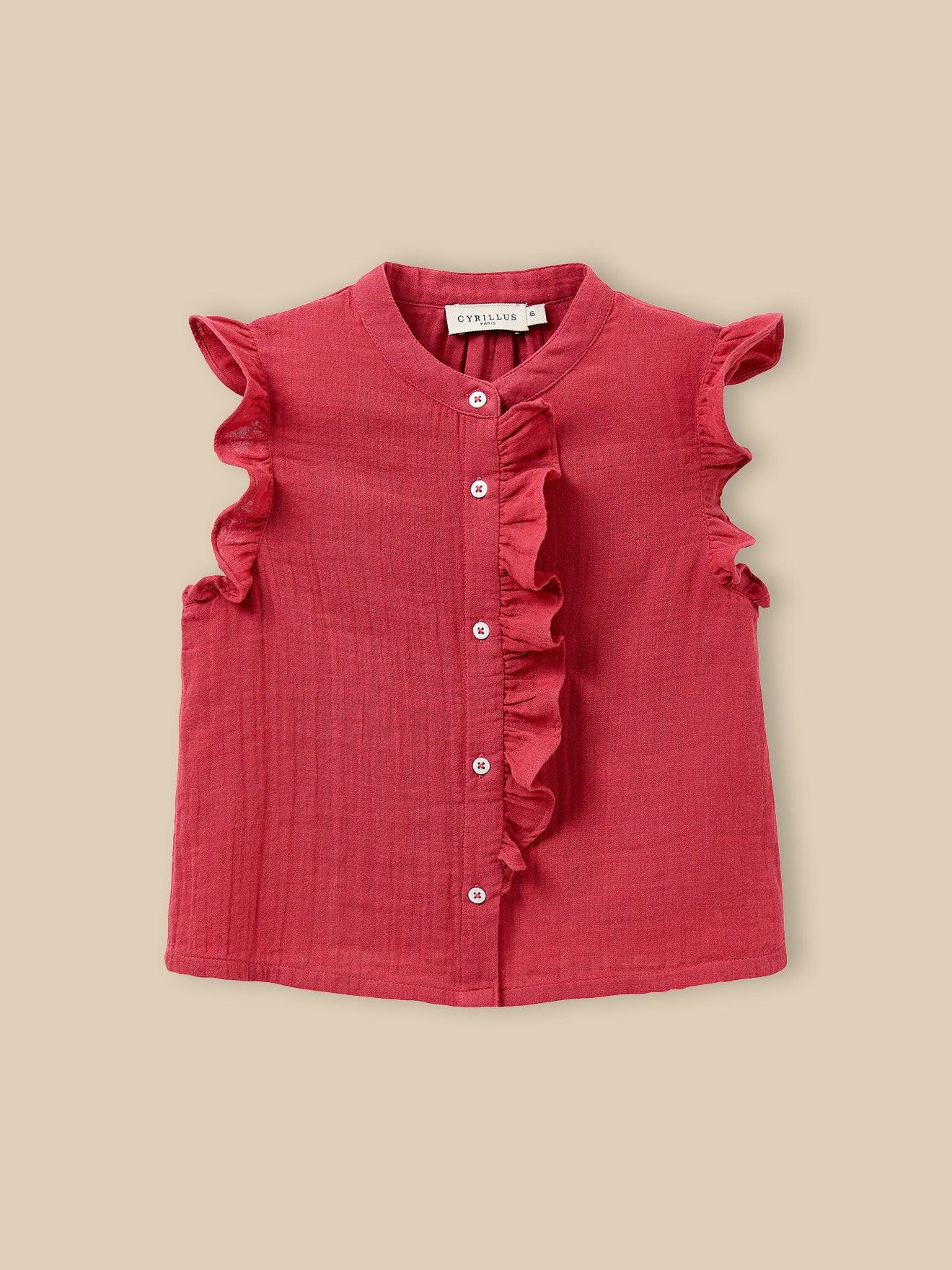 Blouse Volantée - Coton Biologique Grenade