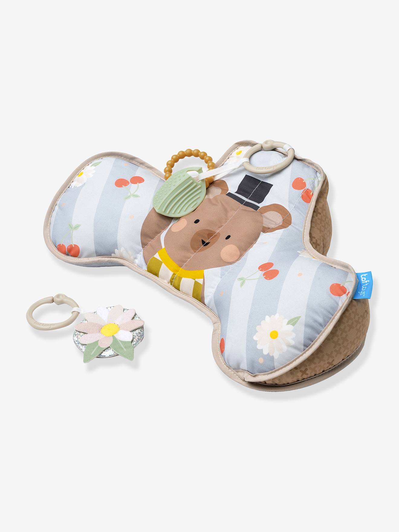 Coussin d activité ours multicolore