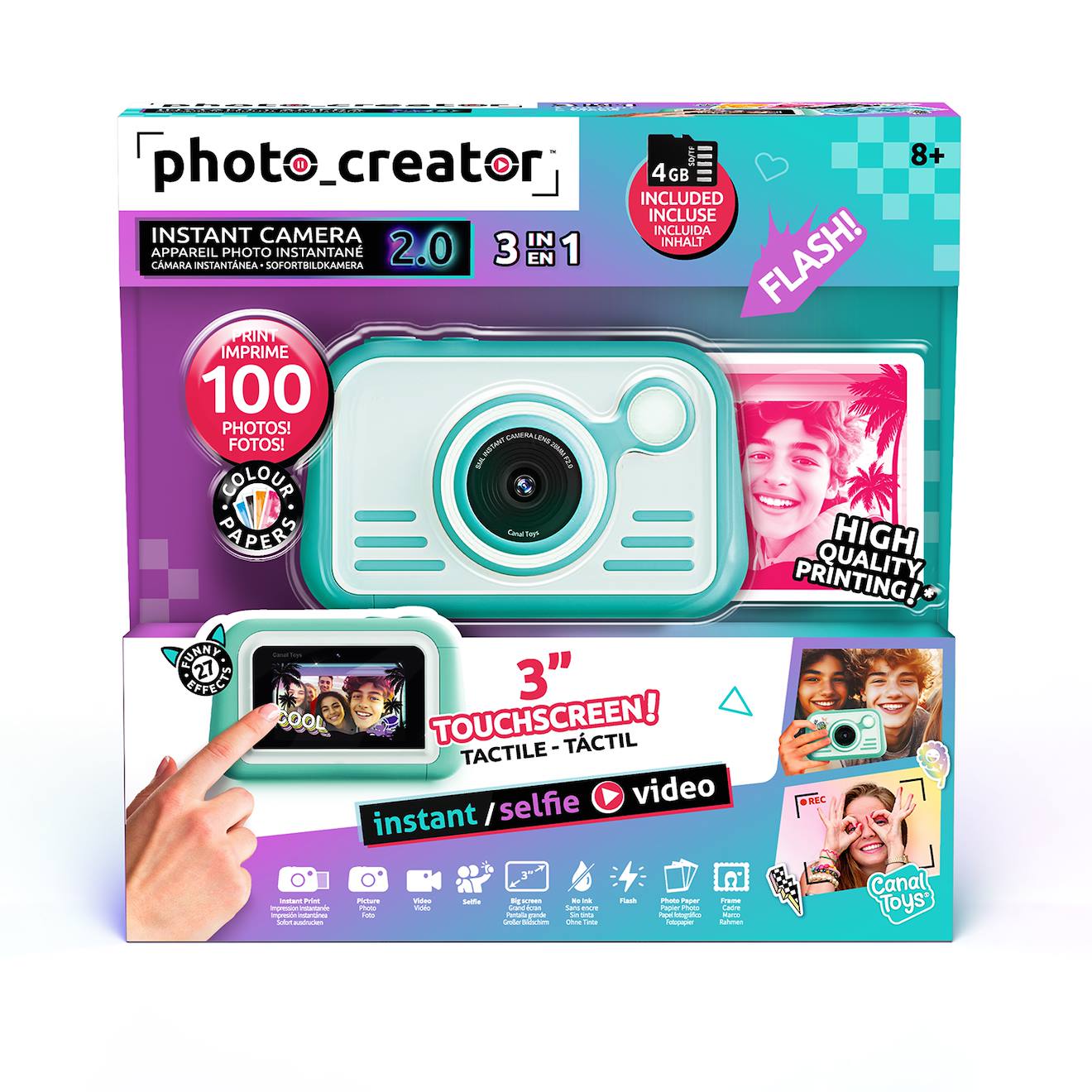 Appareil Photo À Impression Instantanée Papier Photo - Photo Creator Mutli-couleur