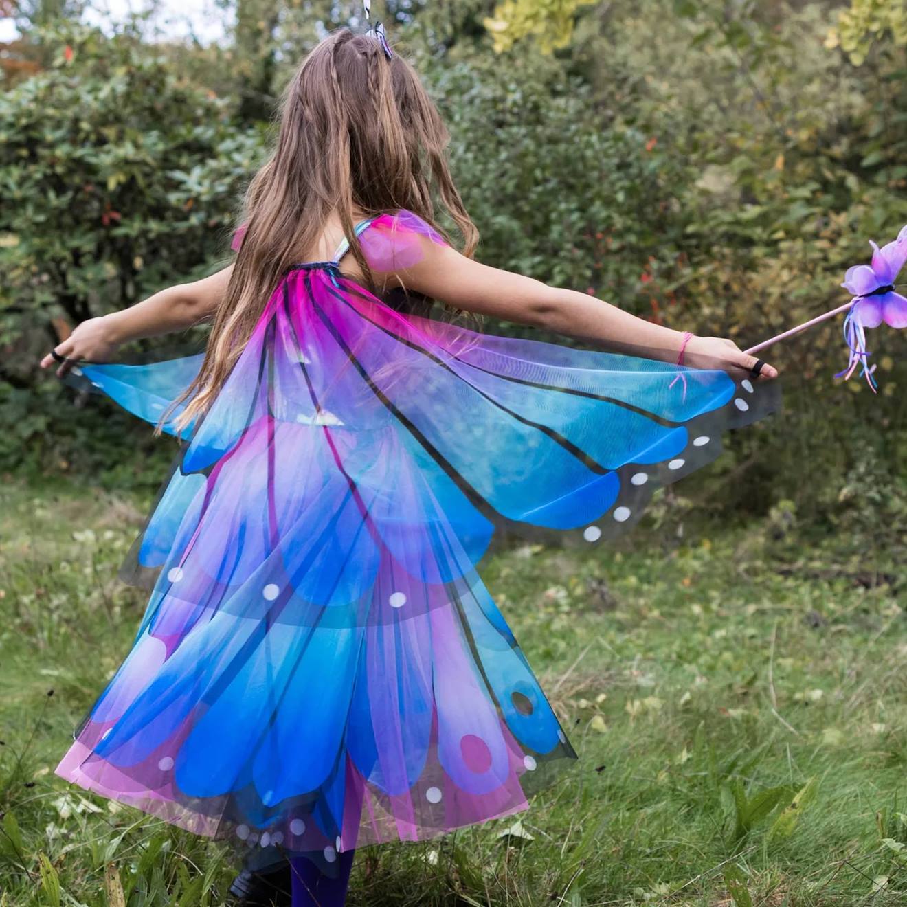 Déguisement Fée Papillon Fun Play – Ailes, Tutu, Baguette, Serre-Tête – Pour Filles 3 à 8 Ans