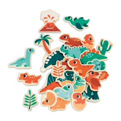 Magnets dinosaures en bois fsc 24 pcs  - vertbaudet enfant