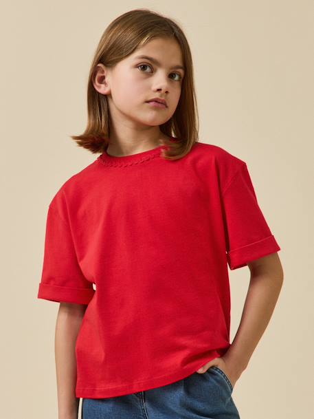 T-shirt  en coton biologique - collection junior  - vertbaudet enfant