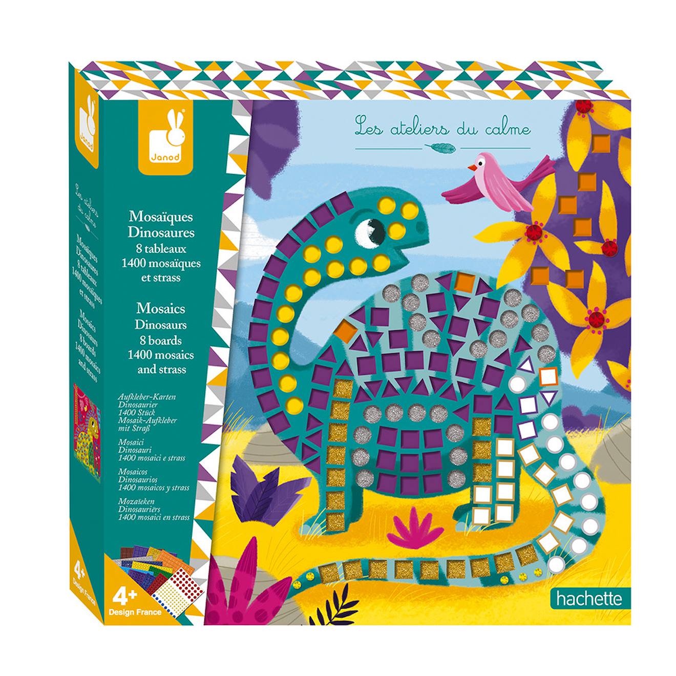 Mosaïques Dinosaures Vert