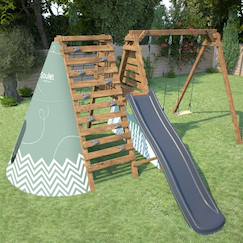 Jouet-Aire de jeux avec tipi et toboggan apollon