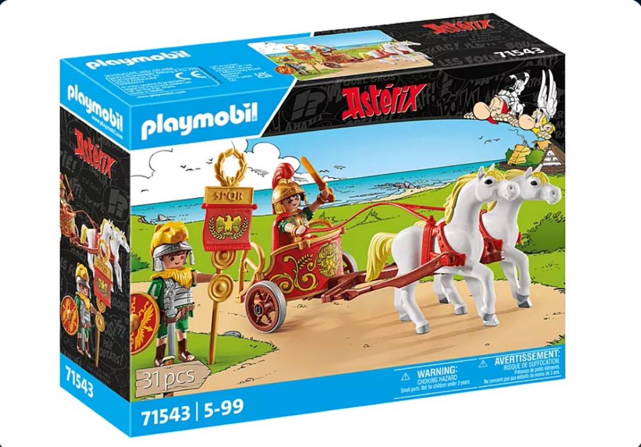 Astérix César Avec Char Et Chevaux 71543 Multicolore