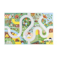 Jouet-Tapis de jeu enfant avec circuit, la campagne